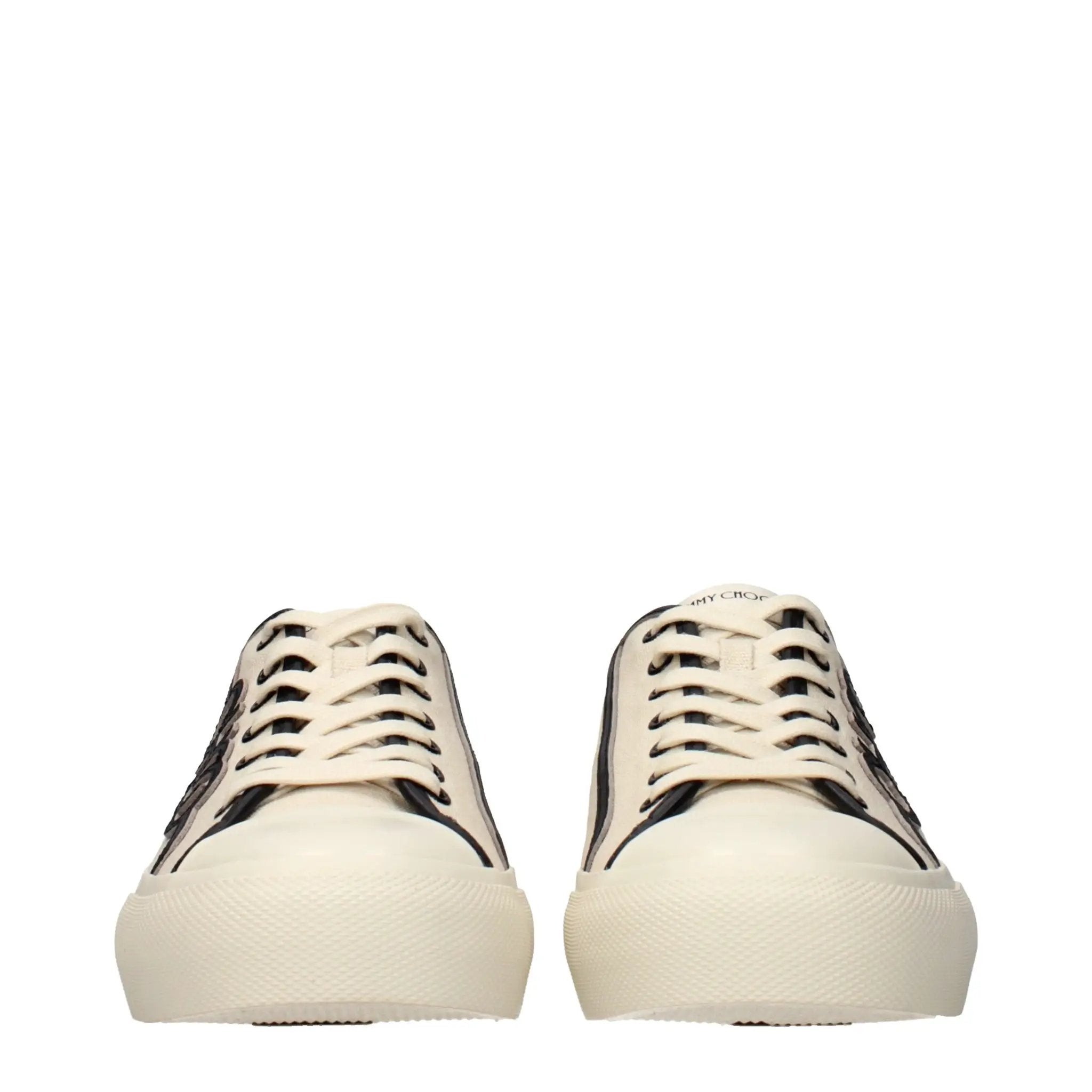 Women’s Beige Low Top Sneakers – Jimmy Choo Fenix Logo Casual Sneakers
