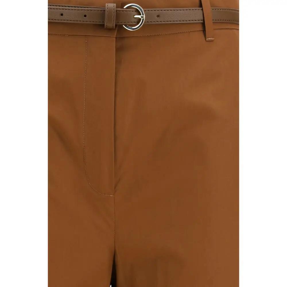 Max Mara Brown Cotton Pants