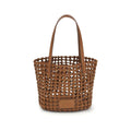 Staud Brown Calf Leather Bos Taurus Shoulder Bag