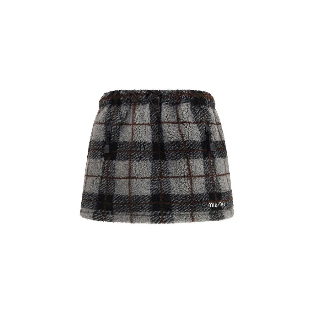 Miu Miu Multicolor Nylon Mini Skirt