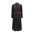 Max Mara Blue Silk Casual Dress