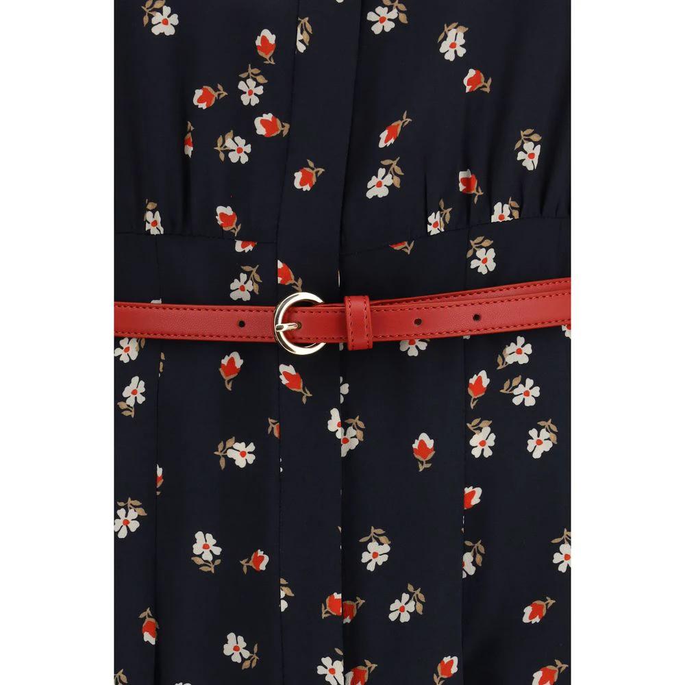 Max Mara Blue Silk Casual Dress