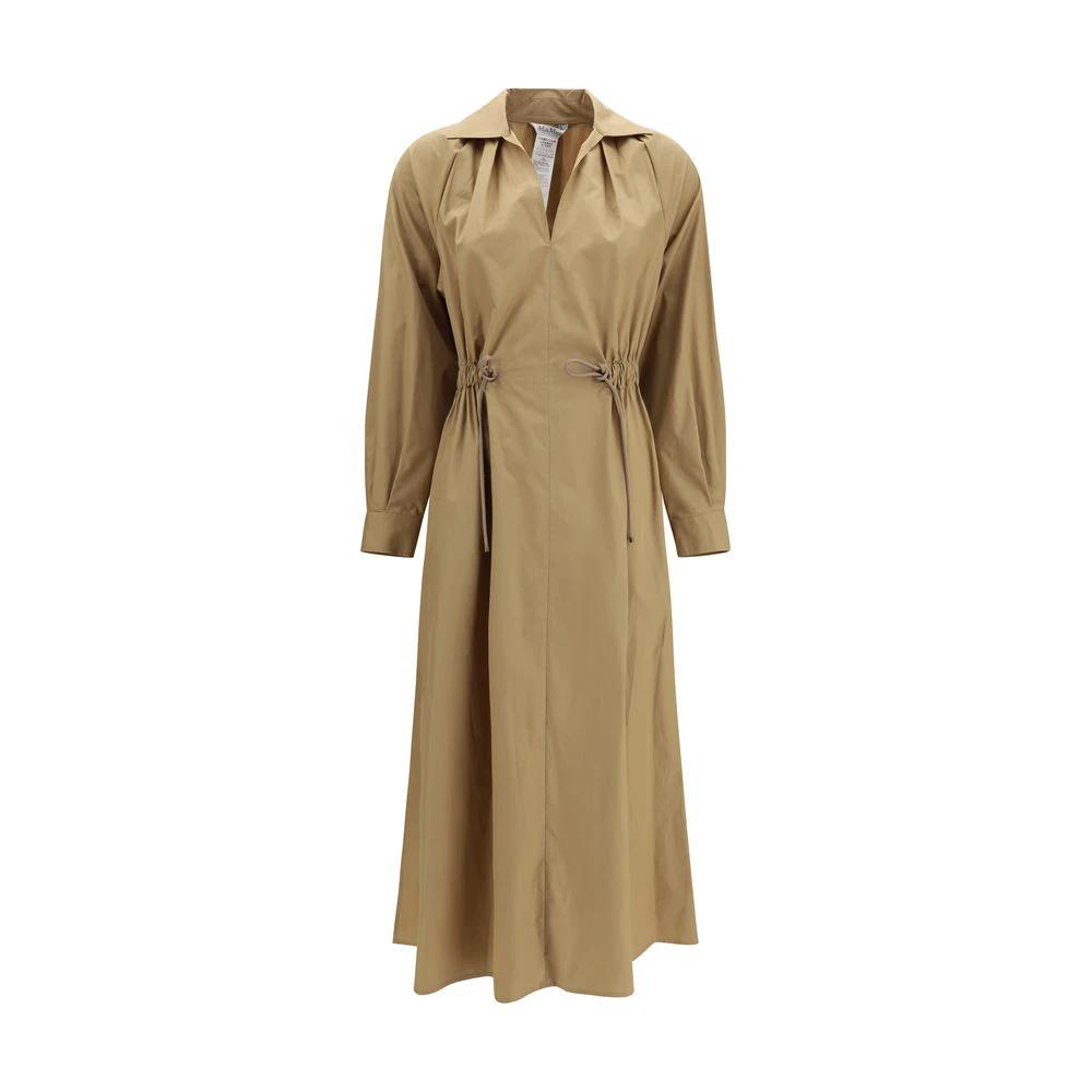 Robe décontractée en coton beige Max Mara