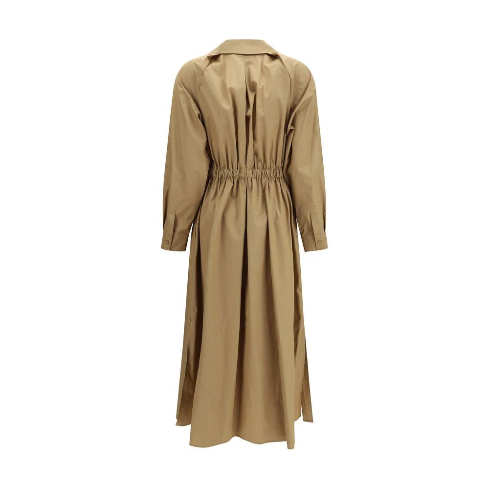 Robe décontractée en coton beige Max Mara