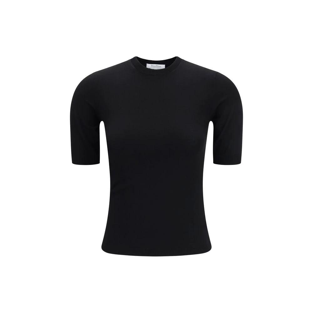 Max Mara Black Viscose T-Shirt