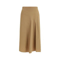 Jupe mi-longue Max Mara en coton beige