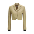 Veste en jean en lin beige Max Mara