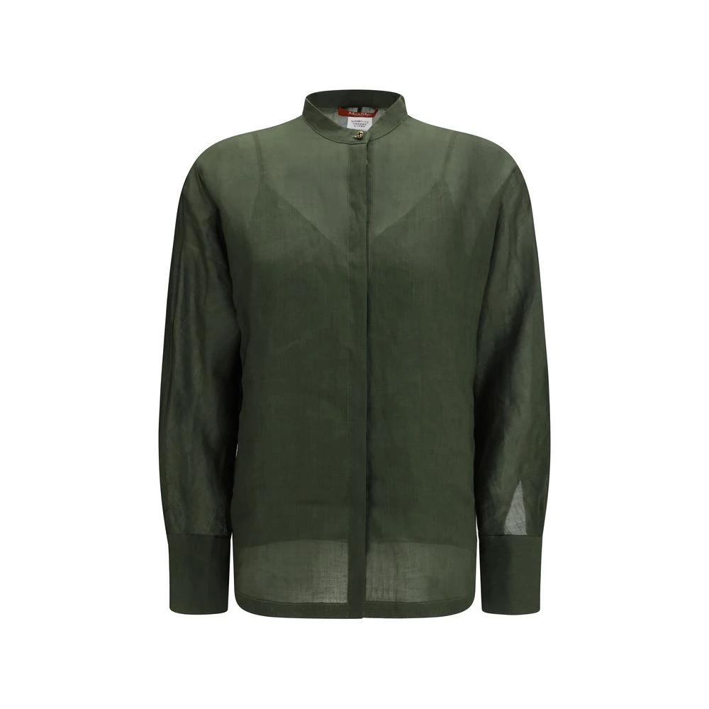 Chemise-robe en ramie bicolore Max Mara