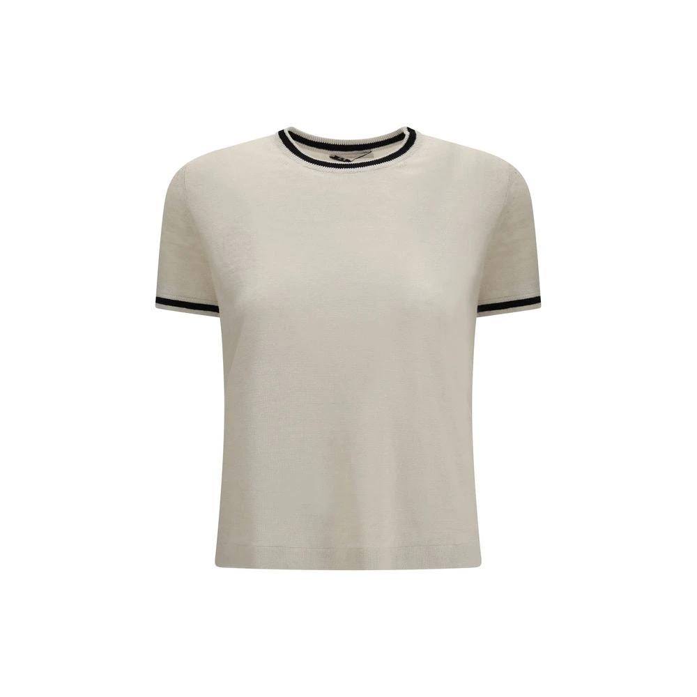 'S Max Mara Beige Linen T-Shirt