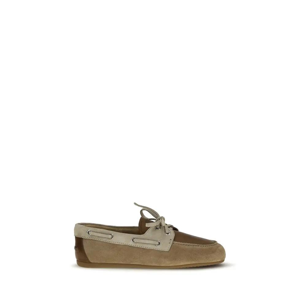 Miu Miu Multicolor Calf Leather Bos Taurus Slip-On Loafers