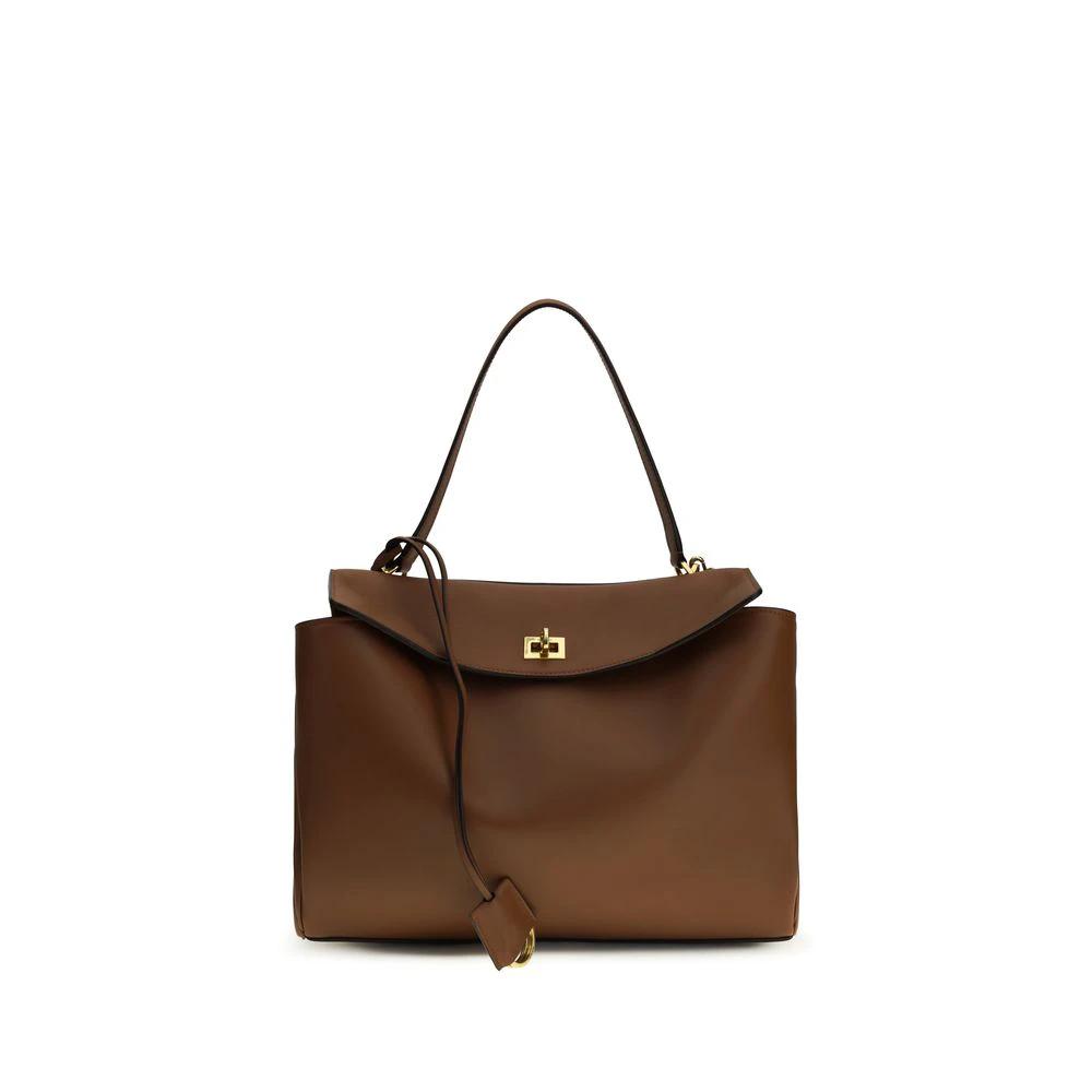 Sac bandoulière Balenciaga Bos Taurus en cuir de veau marron