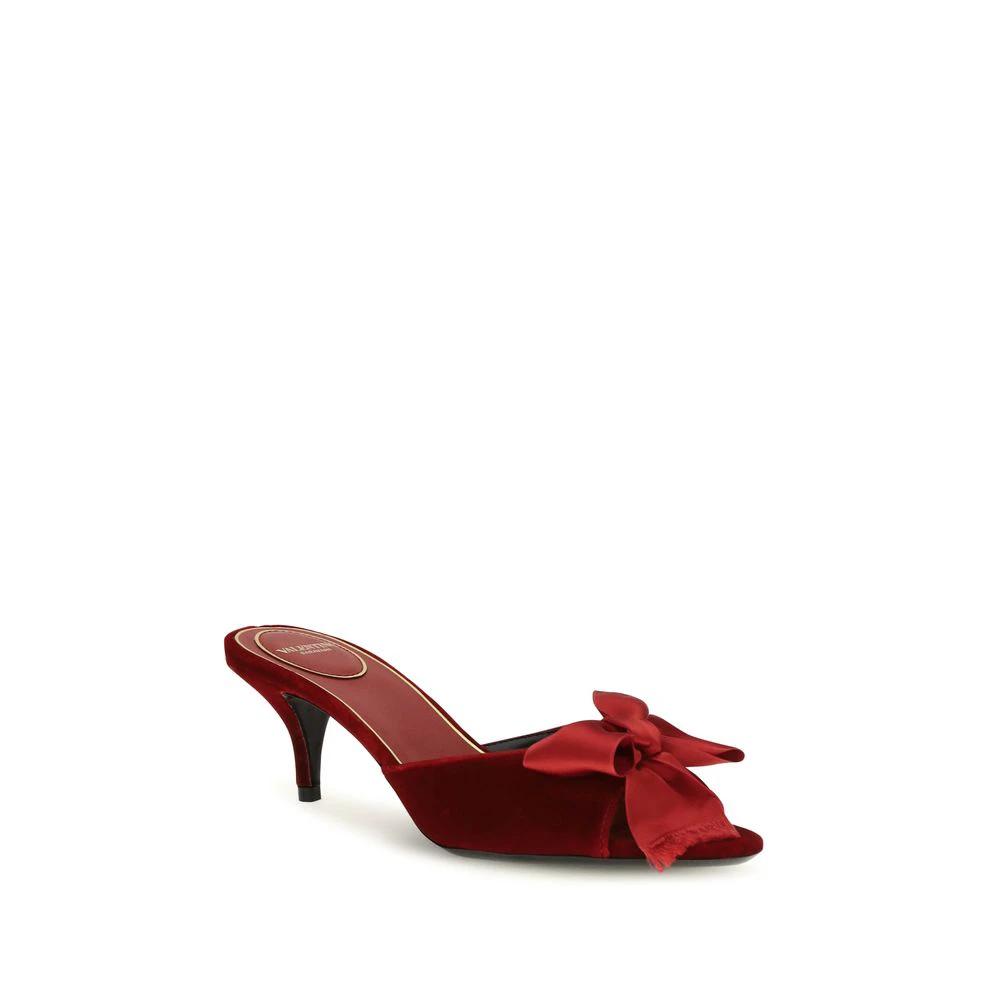 Sandales plates Valentino Garavani Bos Taurus en cuir de veau multicolore