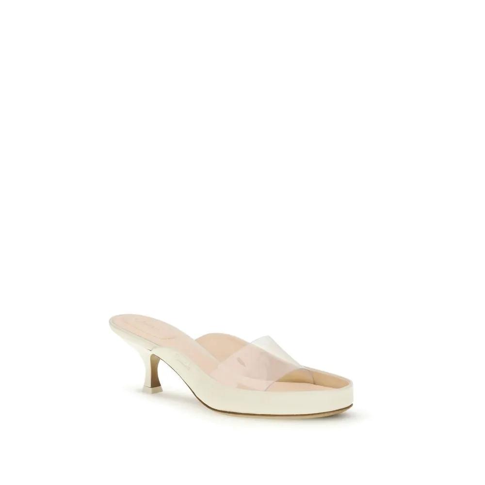 Chloé Beige Polyurethane Platform Sandals