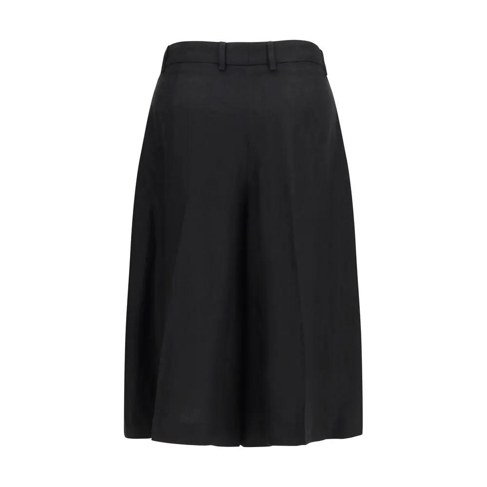Shorts bermuda Lardini noirs en viscose