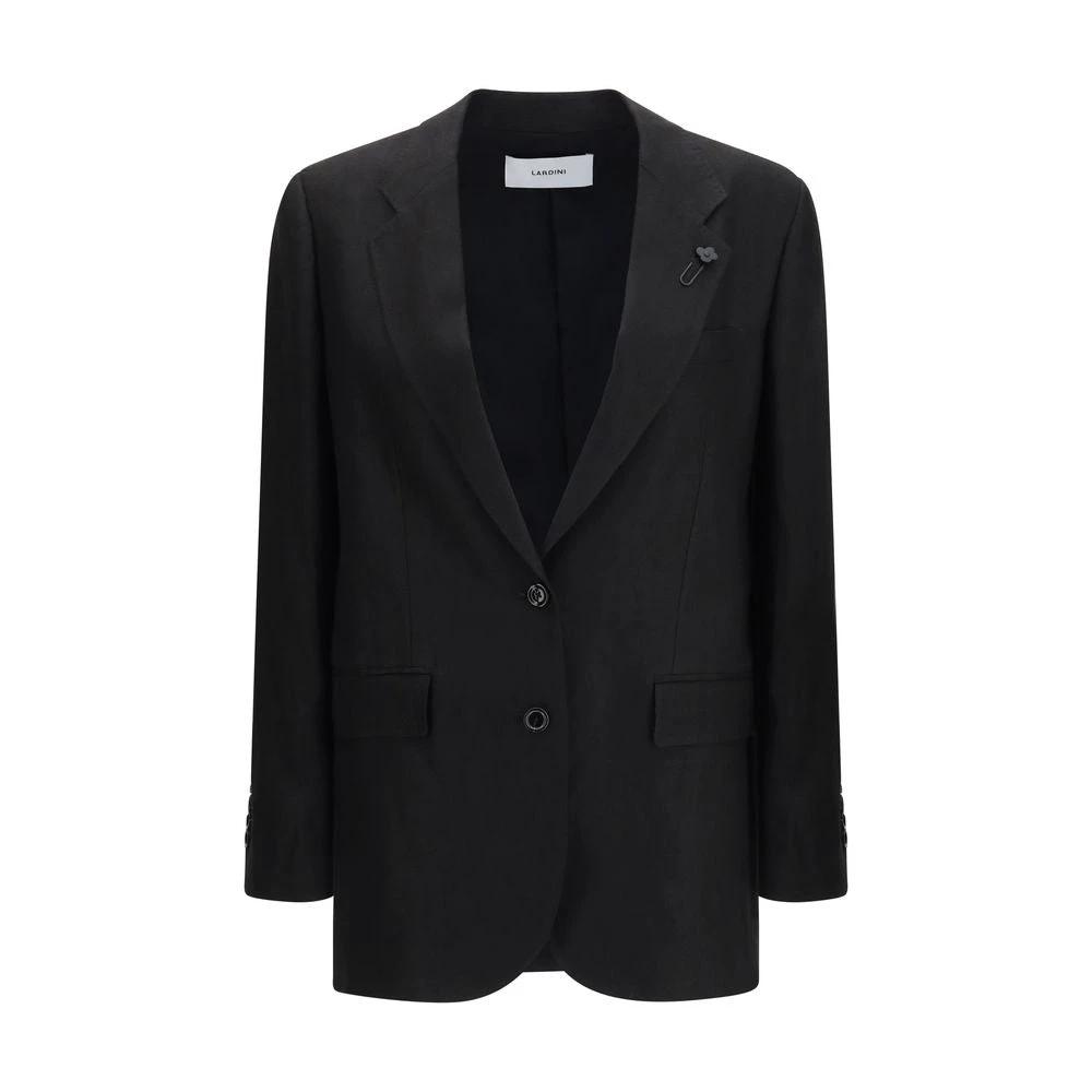 Blazer Lardini en lin noir