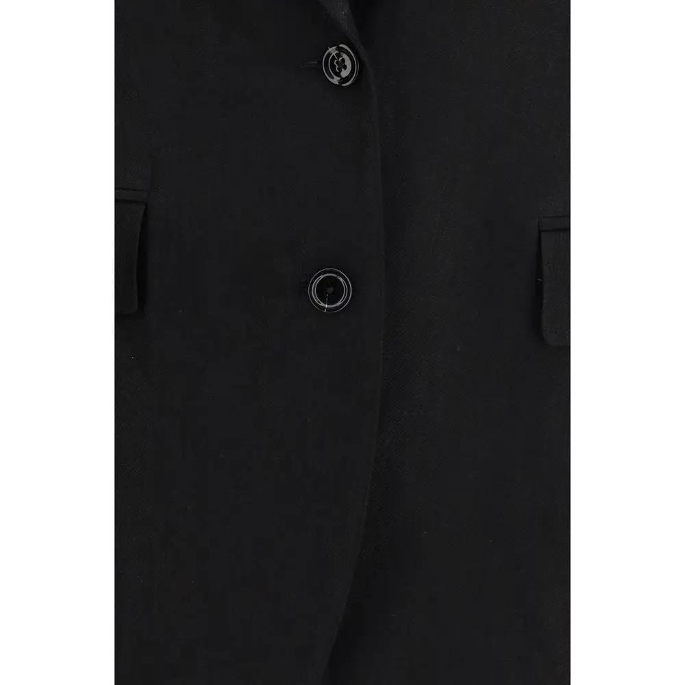 Lardini Black Linen Blazer
