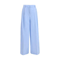 Pantalon décontracté en coton bleu Fabiana Filippi