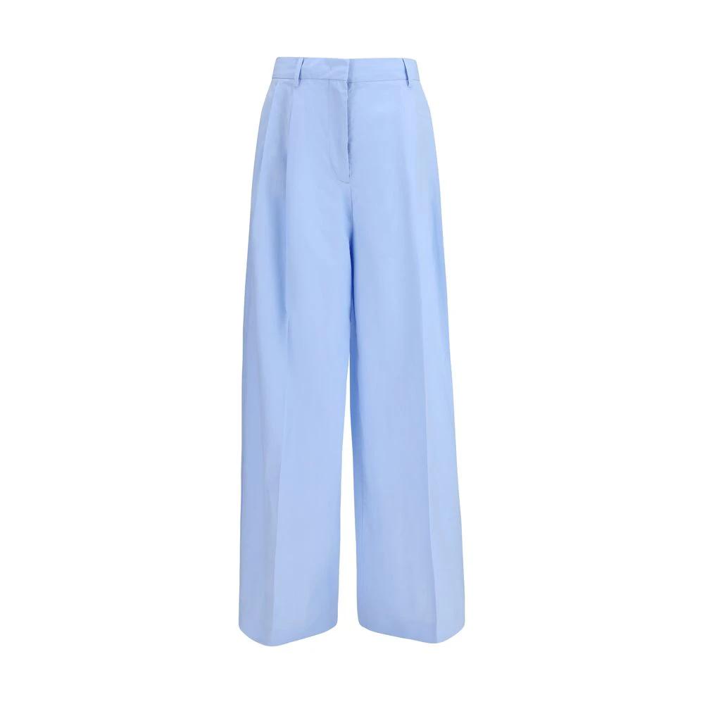 Pantalon décontracté en coton bleu Fabiana Filippi