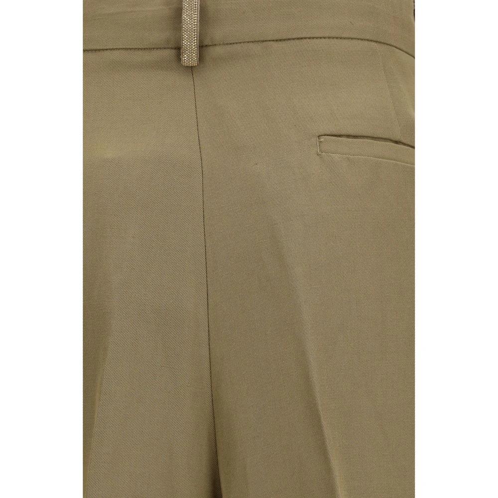 Fabiana Filippi Robe Mi-Longue en Viscose Beige