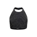 Chemise noire en soie à motifs Max Mara
