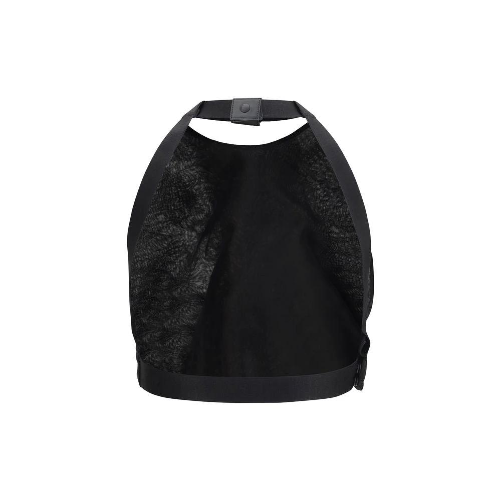 Chemise noire en soie à motifs Max Mara
