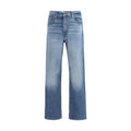 Jean droit en coton bleu 7FOR