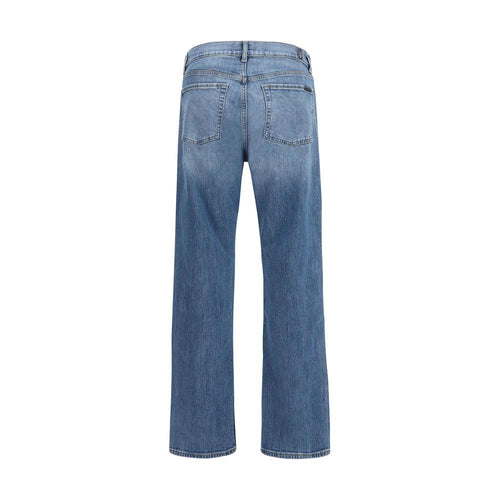 Jean droit en coton bleu 7FOR