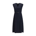 Robe longue Fabiana Filippi en viscose bleue
