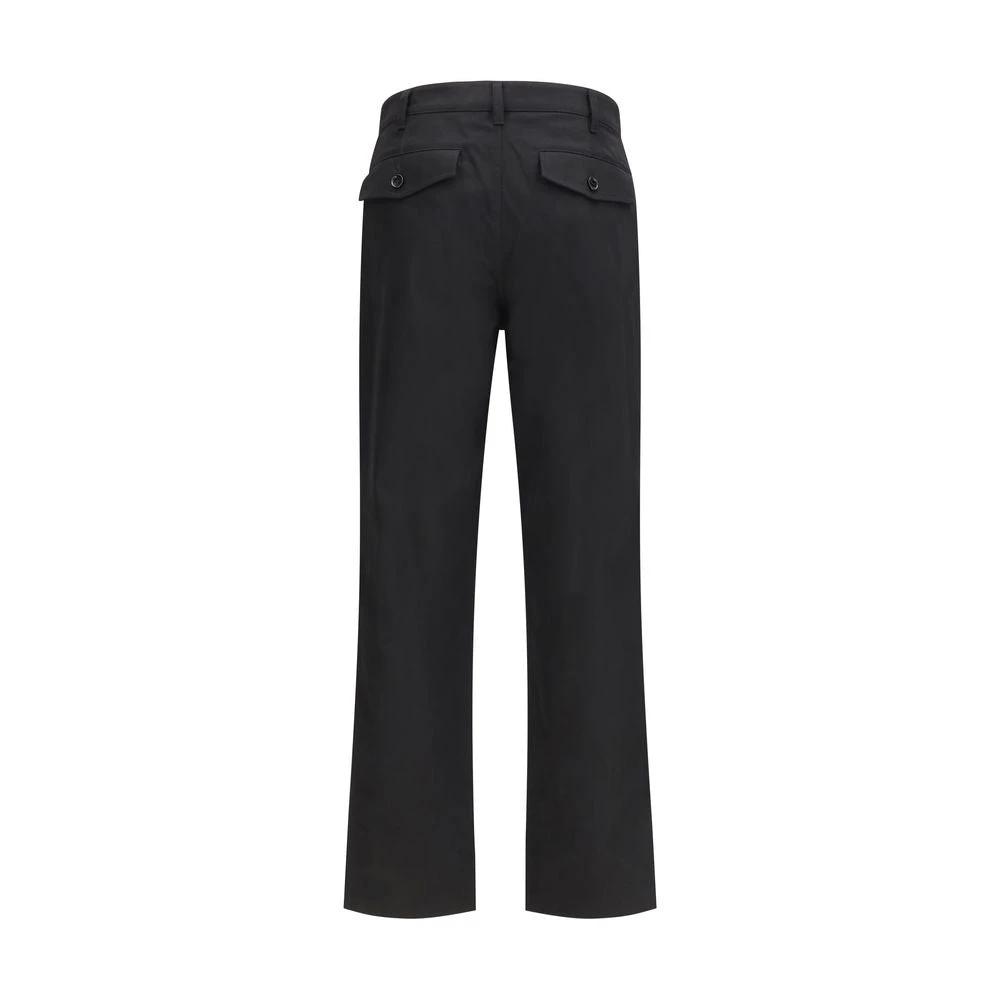 Pantalon chino en coton noir Burberry