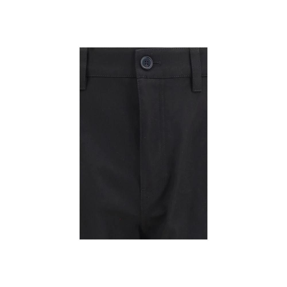 Pantalon chino en coton noir Burberry