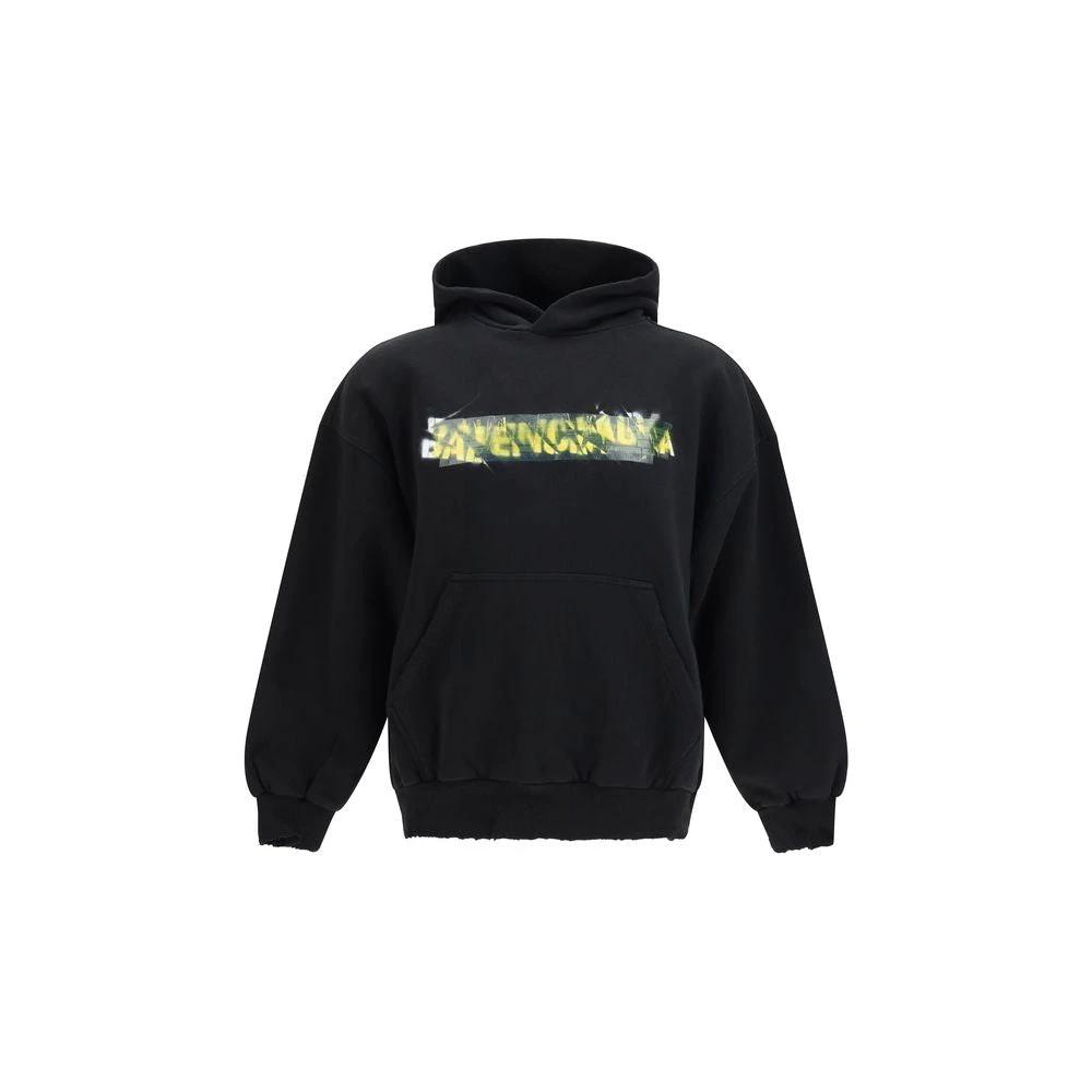 Sweat-shirt Balenciaga en coton noir