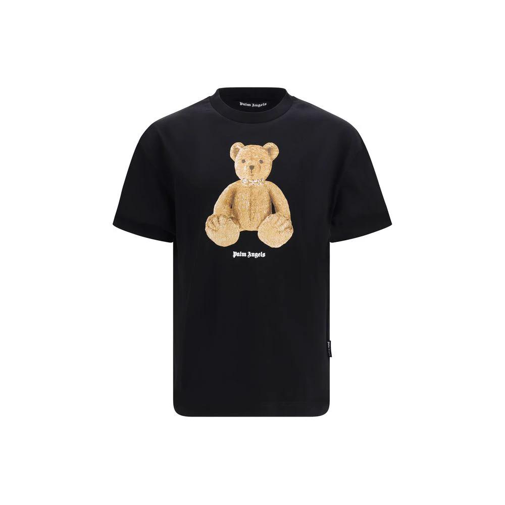 Palm Angels Black Cotton T-Shirt
