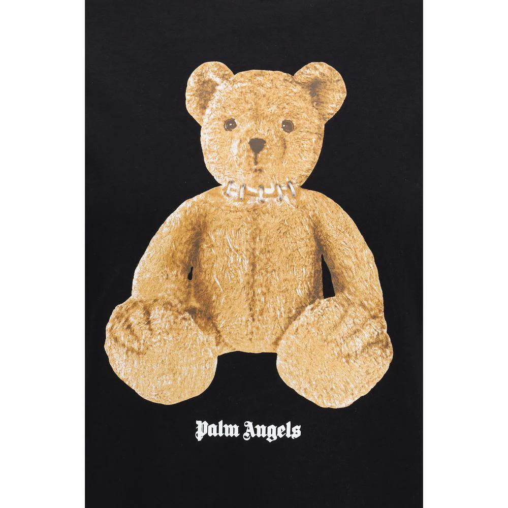 Palm Angels Black Cotton T-Shirt