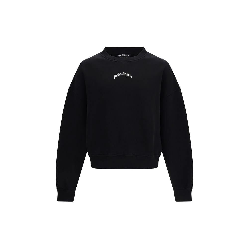 Palm Angels Black Cotton Sweatshirt