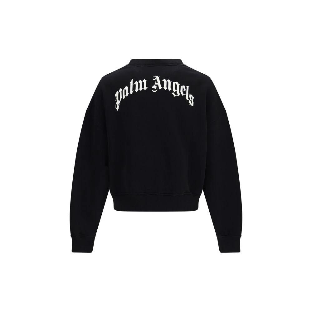 Palm Angels Black Cotton Sweatshirt