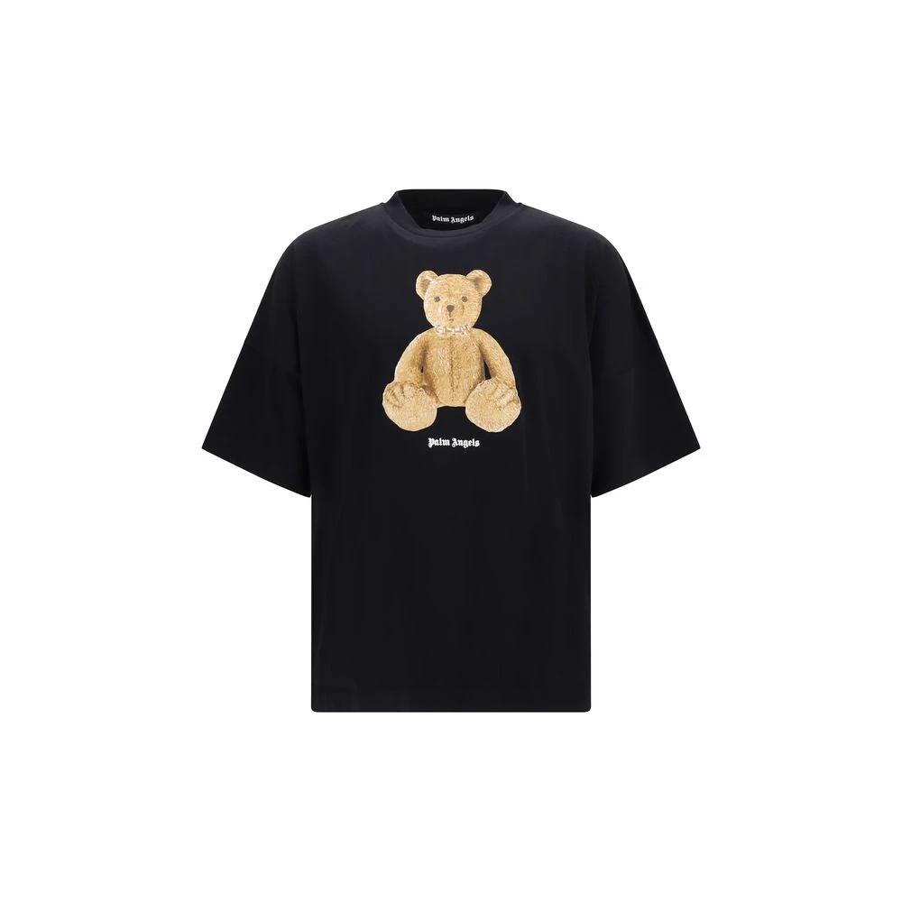 Palm Angels Black Cotton T-Shirt
