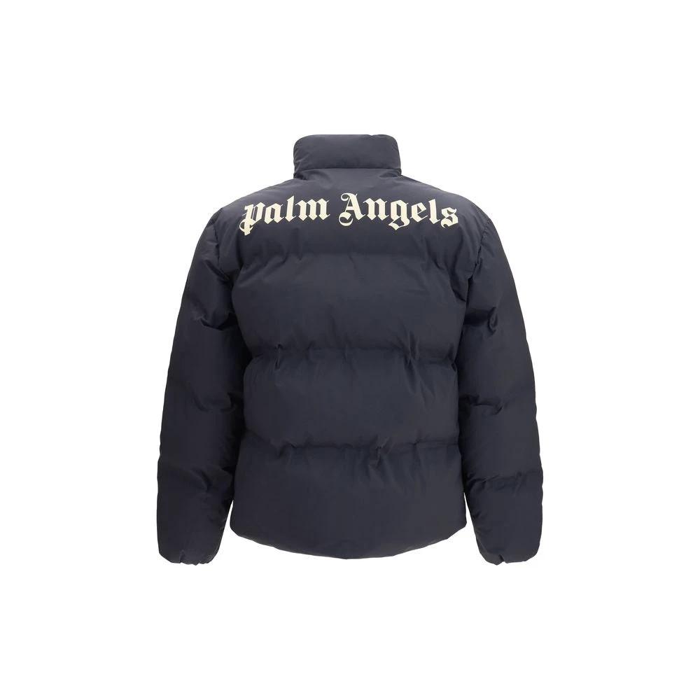 Palm Angels Veste longue en polyamide noir