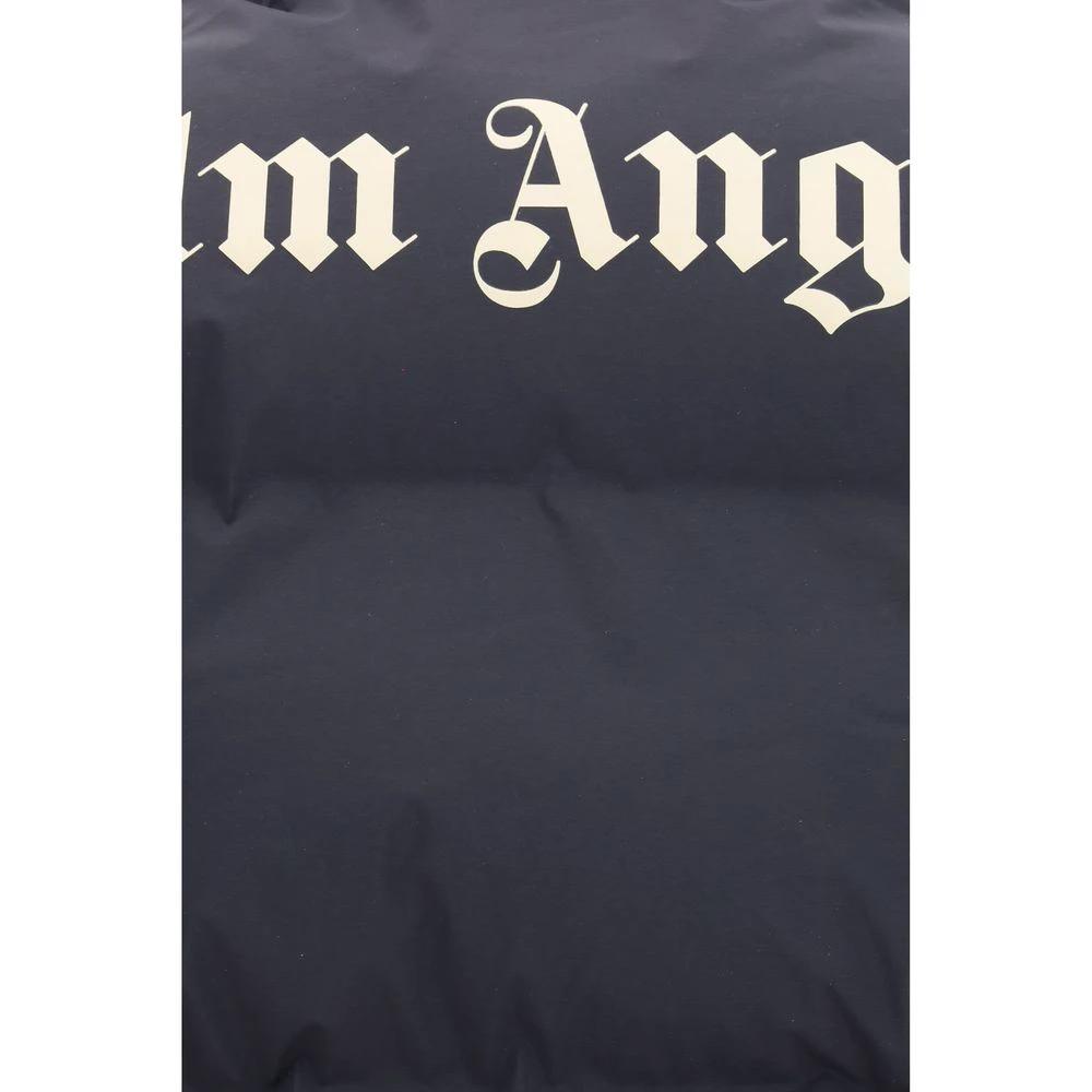 Palm Angels Veste longue en polyamide noir