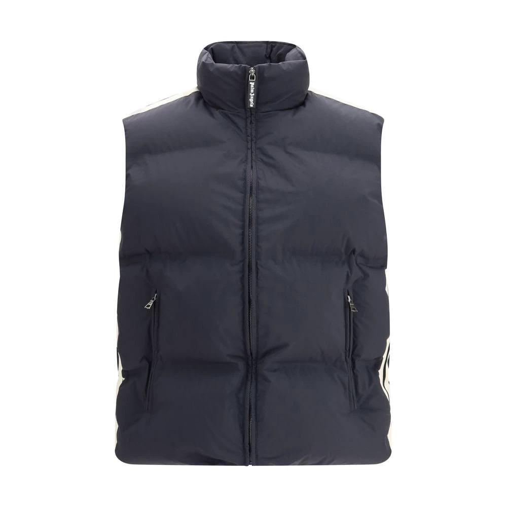 Palm Angels Blouson sans manches en polyamide noir
