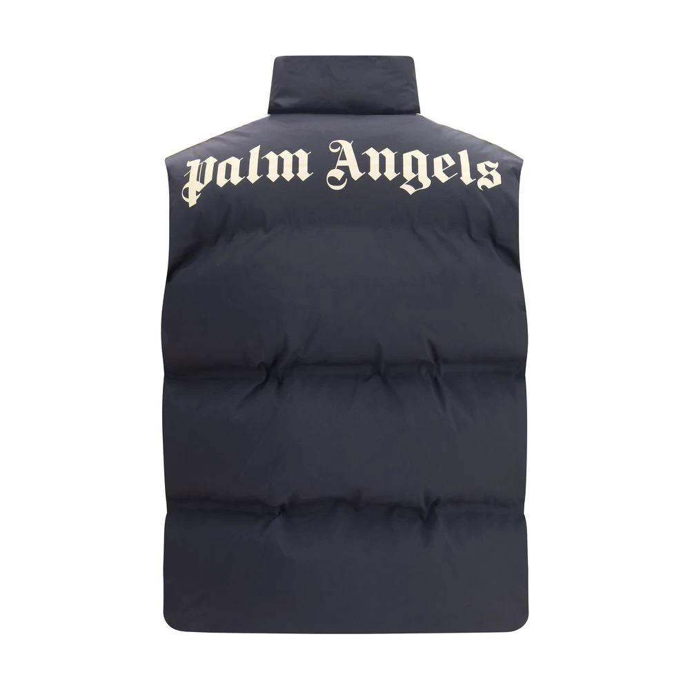 Palm Angels Blouson sans manches en polyamide noir