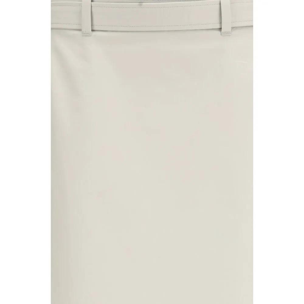 Women’s Grey Utility Skirt – Rier Cotton Long Skirt SS26