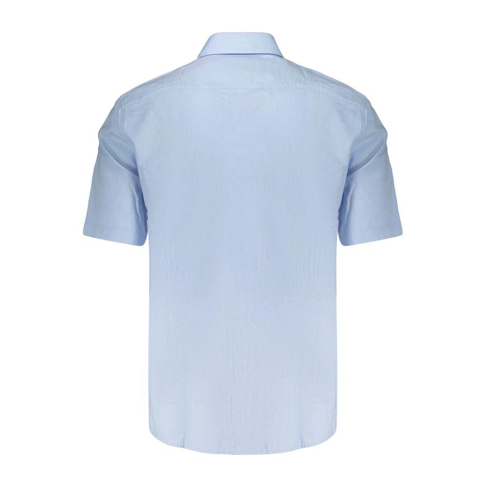 Hugo Boss Azzurro Cotton Men Shirt