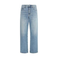Jeans droits en coton bleu Gucci