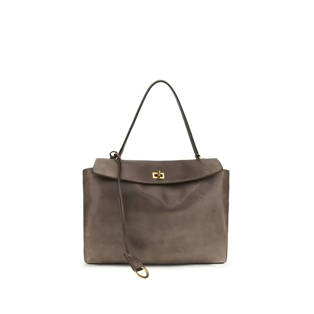 Balenciaga Gray Lamb Ovis Aries Aries Shoulder Bag