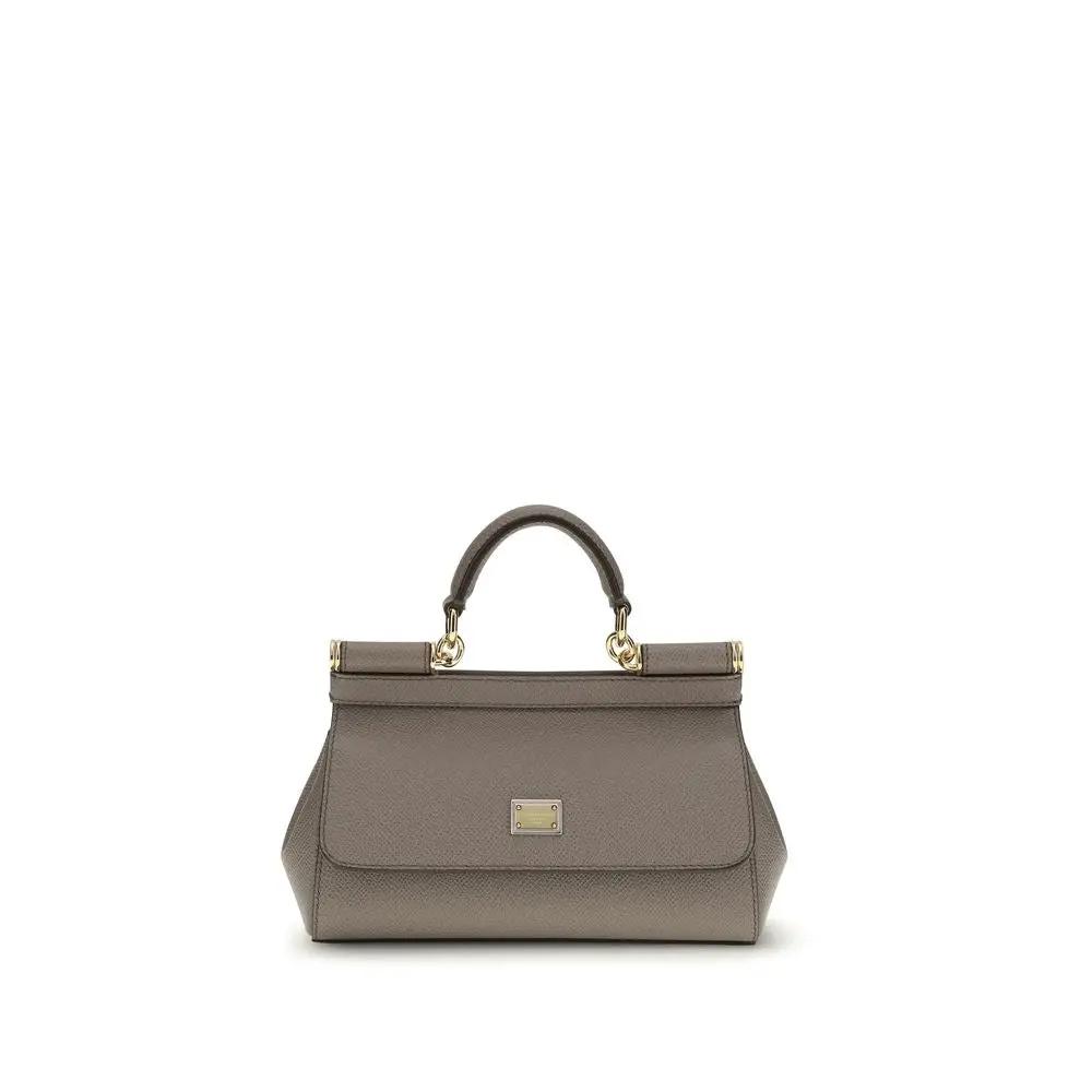 Sac bandoulière Dolce & Gabbana Bos Taurus en cuir de veau marron