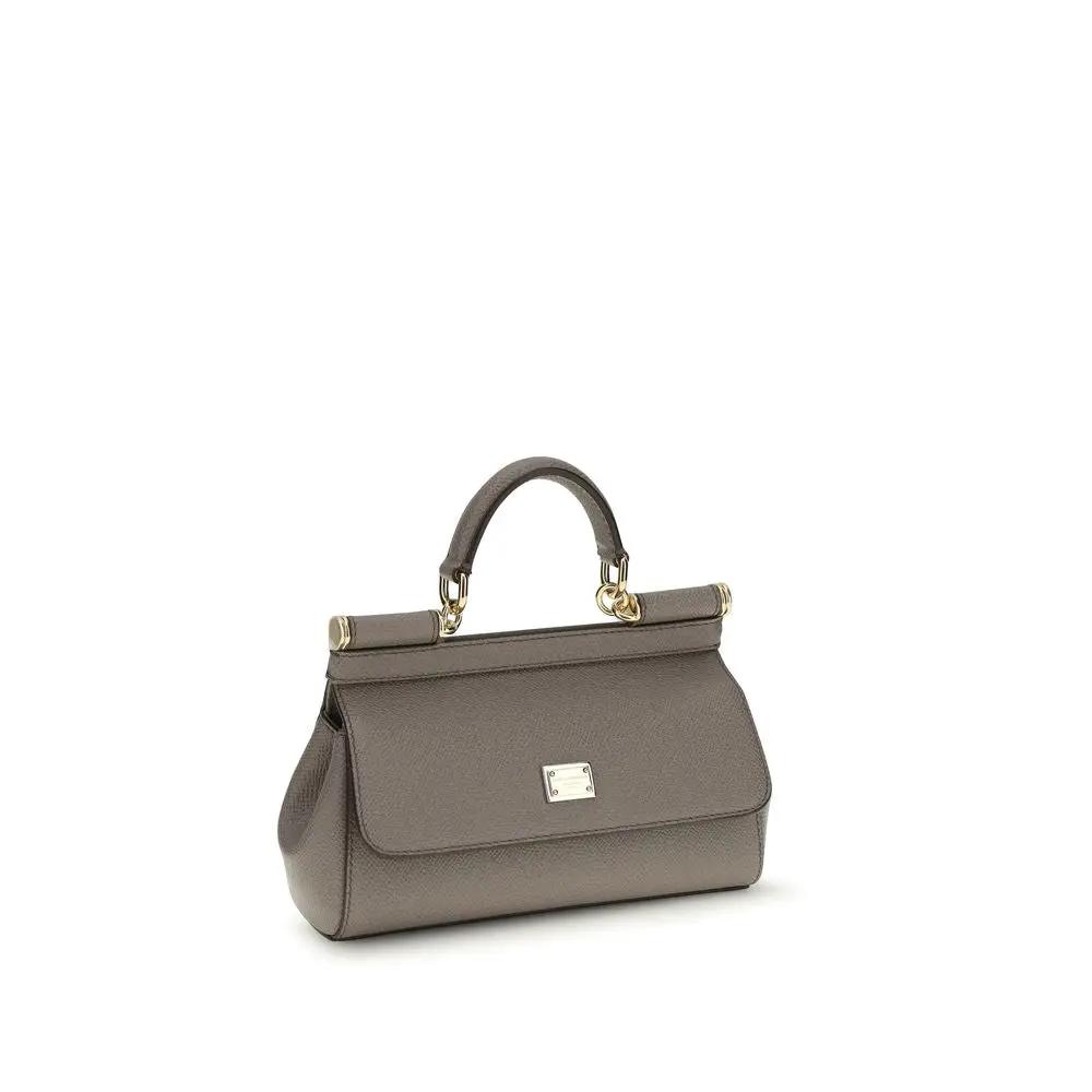 Sac bandoulière Dolce & Gabbana Bos Taurus en cuir de veau marron