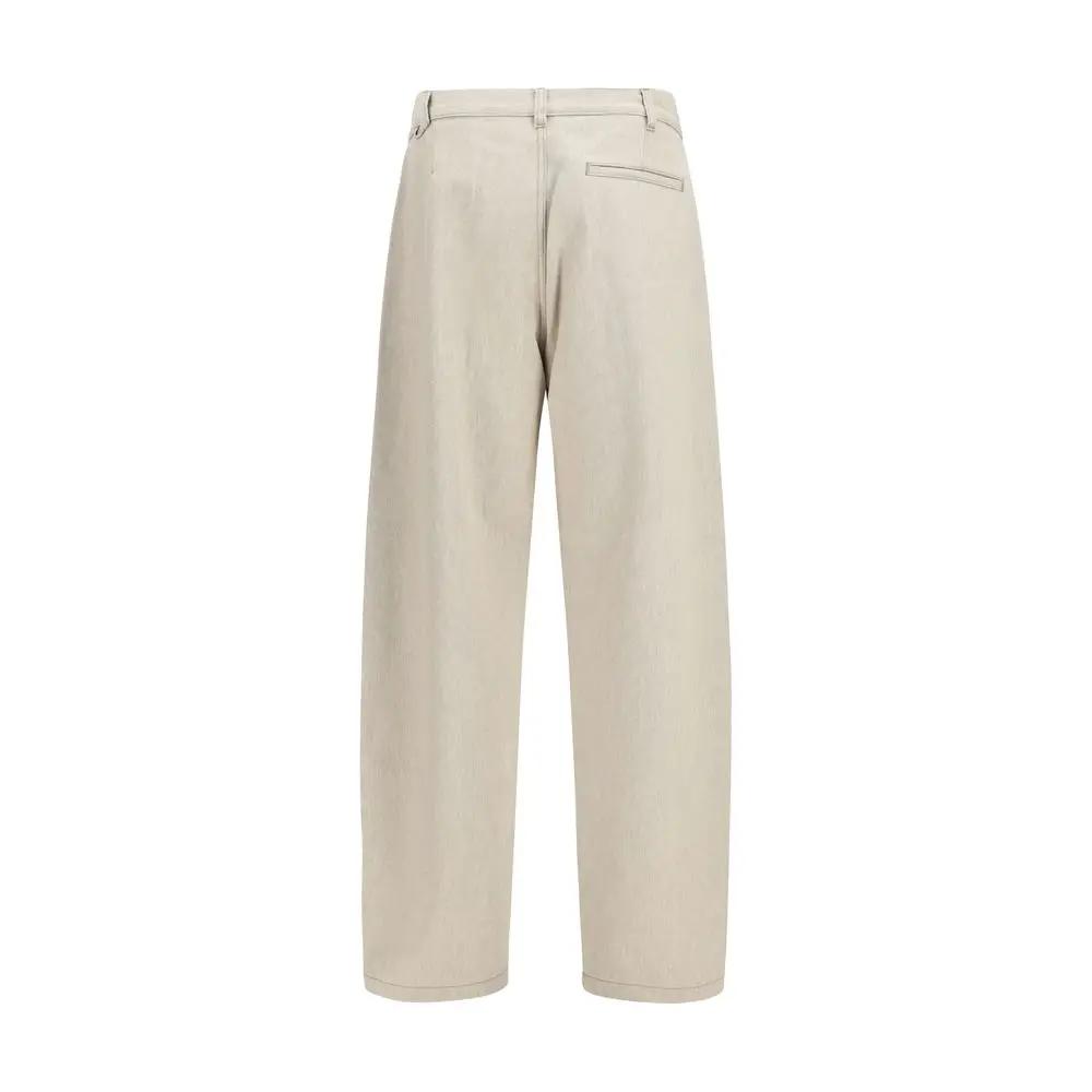 Jacquemus Beige Cotton Casual Pants