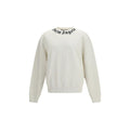Sweat-shirt blanc en coton Palm Angels