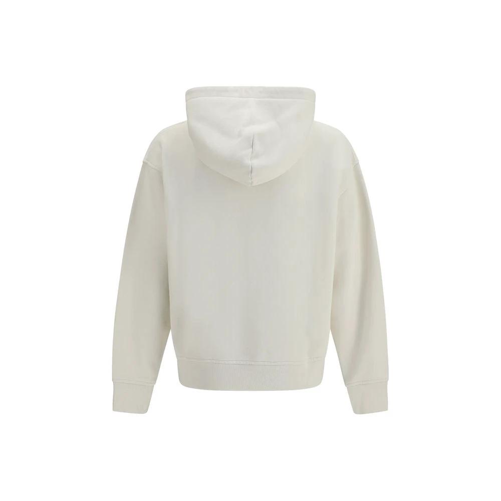 Sweat-shirt en coton beige Palm Angels