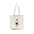 Maison Kitsuné Beige Cotton Handbag